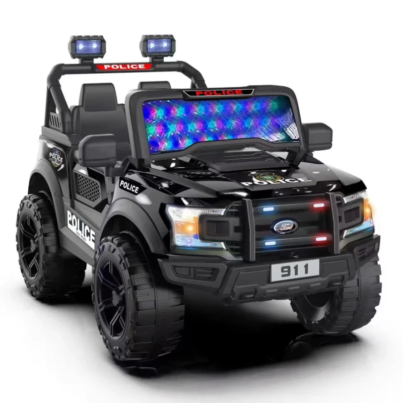 Children's Electric Four Wheel Off Road Vehicle Double Seater Baby Remote Control Bluetooth Ride on Toys for Toddlers