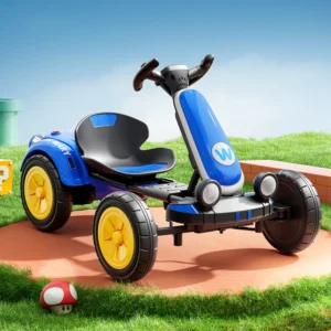 Children’s Electric Four Wheel Ride On Go Kart with Remote Control Outdoor Car Toy