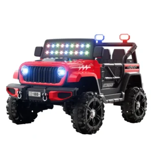 Children’s Electric Four Wheeled Ride on Toy High End Classic Car with Dual RemoteControl Drive for Girls Kids 2 Seater