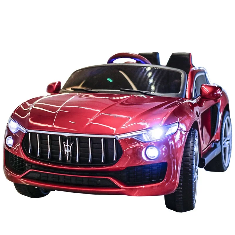 Children's Electric Four-Wheeled Rocking Car Rechargeable Remote-Controlled Plastic Seating Toy for Girls Infants Toddlers
