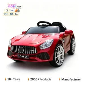 Children’s Electric Four wheel Remote Control Plastic Baby Car for Boys and Girls Sits in Double door Design Ride on Cars