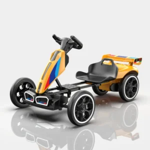 Children’s Electric Go-Karts with One-Key Start Battery Operated EVA Wheels Safety Belt Eco-Friendly Body for Boys 3-7 Years