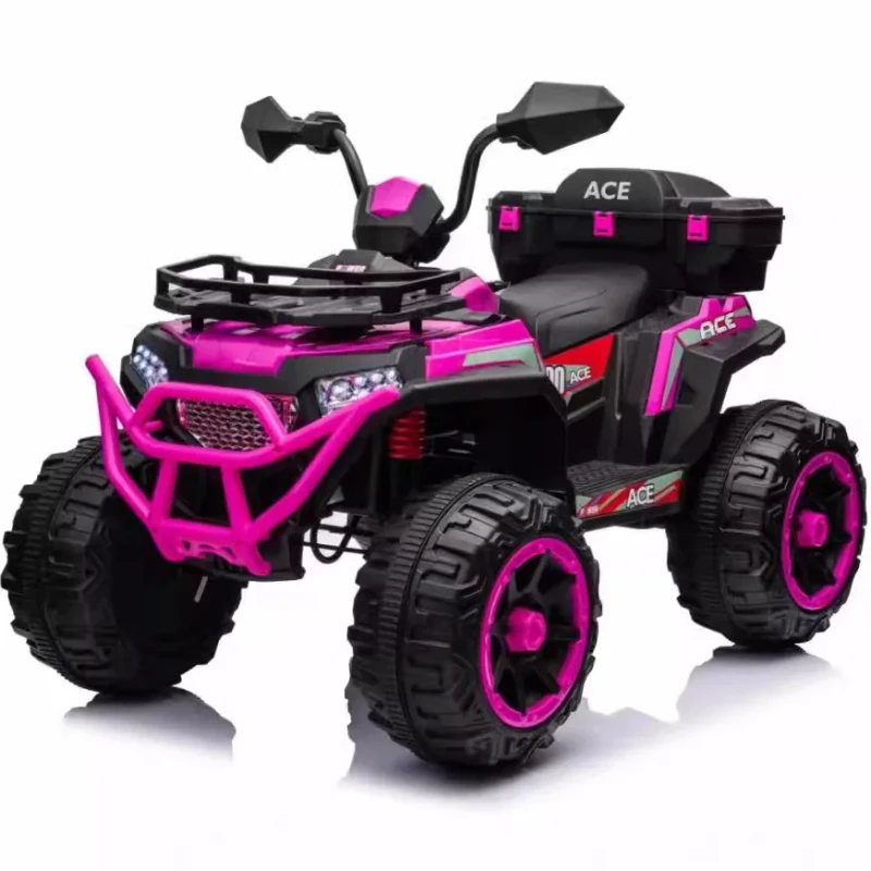 Children's Electric Motorcycle Beach Car Toy for Boys and Girls Plastic Battery-Powered Off-Road Dual-Drive