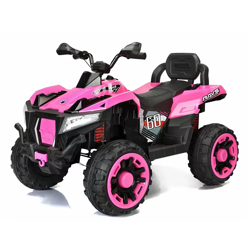 Children's Electric Motorcycle Four Wheel Off Road Electric ATV 12V Battery Operated Ride on Toy Car for Kids for 3 12 Years Old