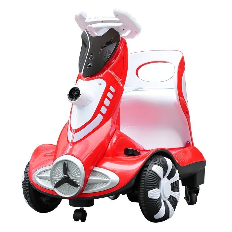 Children's Electric Plastic Balance Kart Indoor Drift Anti Rollover Spinning Car for 3 6 Years Old