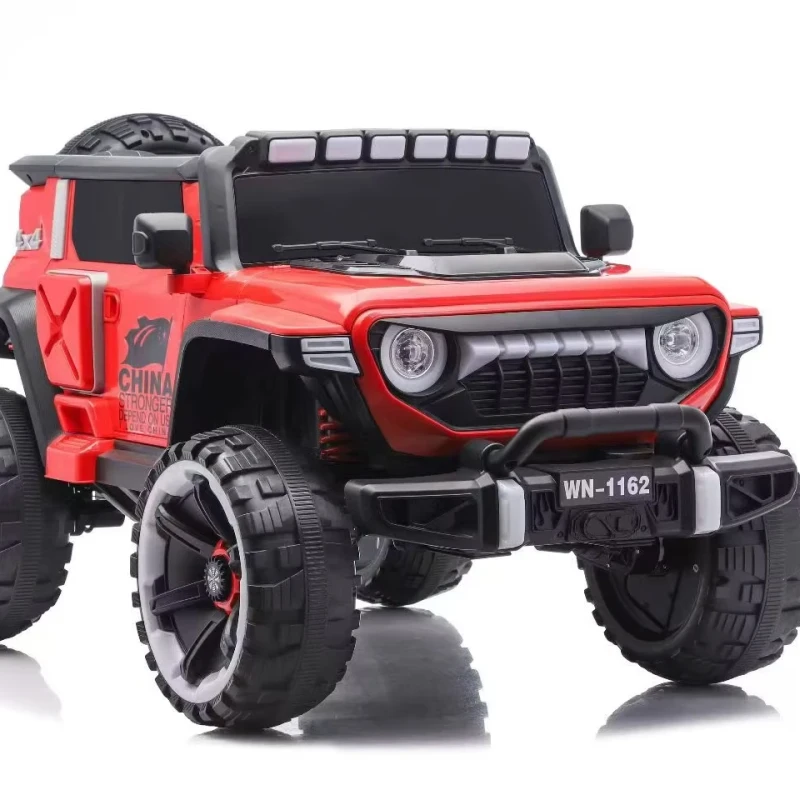 Children's Electric Ride On Car Double Seats Double Doors Off Road Toy Remote Control Electric 4 Wheel