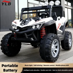 Children’s Electric Ride-On Car with Charging Support Long Range Bright LED Headlights Plastic Material