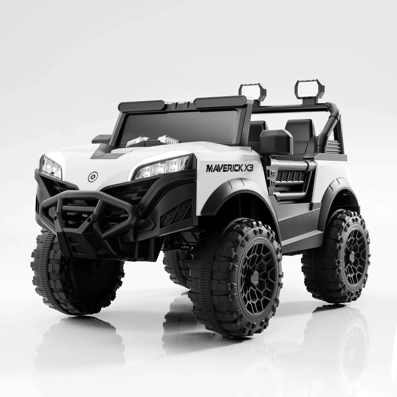 Children's Electric Ride-On Vehicle 4WD Remote Control Car with Swing Mode Rechargeable Battery