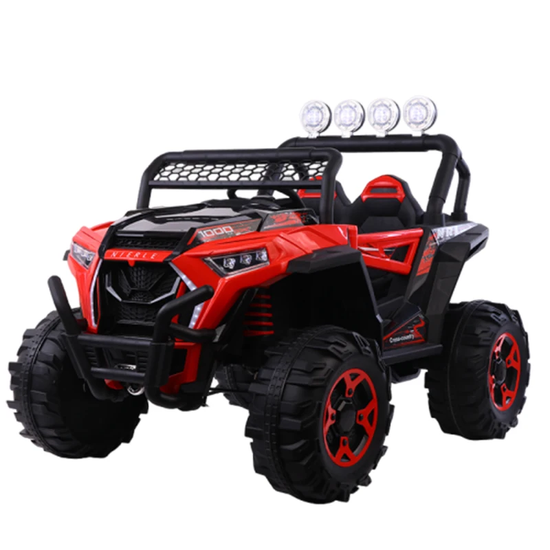Children's Electric Vehicle Four Wheel Drive Off Road Vehicle Can Seat Two Men and Women Children's Toy Remote Control Stroller