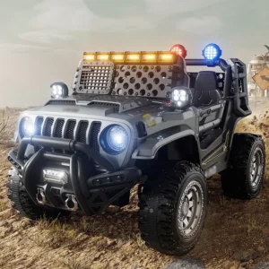 Children’s Electric Vehicle Four-wheel Off-road Remote Control Toy Car with Lights and Music Four-wheel Vehicle