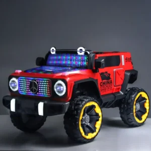 Children’s Four Wheel Electric Ride On Toy Car Off Road Type Multi Light 2.4G Remote Control 2 4 Years Battery Factory