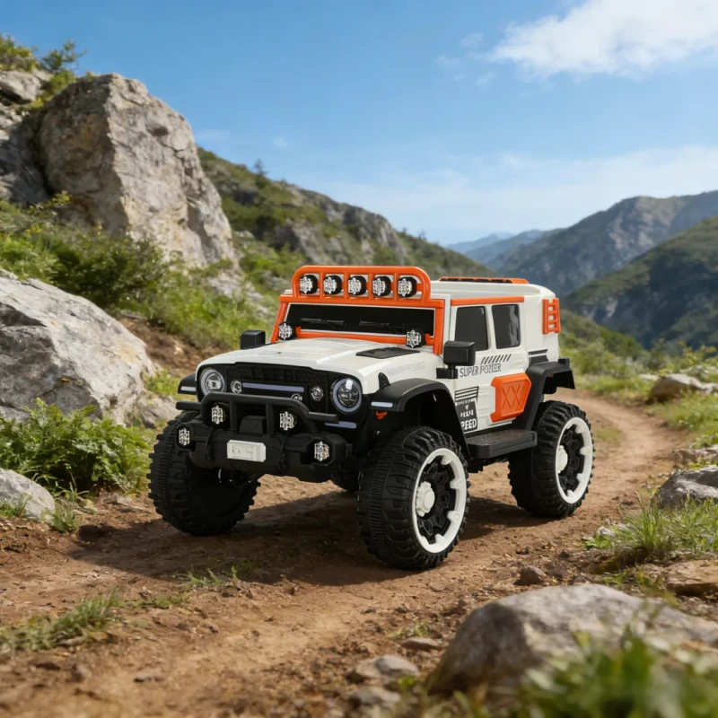 Children's Four-Wheel Off-Road Ride-On Battery-Powered Plastic Multi-Functional Unisex 2.4G Remote Control Car