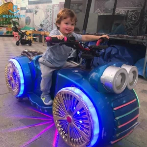 Children’s Indoor Home Use Double Luminous Motorcycle Music Outdoor Playground Amusement Ride Bumper Car for Kids