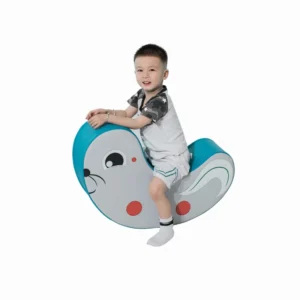 Children’s Indoor Playground Soft Building Blocks Rocking Horse & Car Swing Seat Toy Kids Daycare Center Fun Play