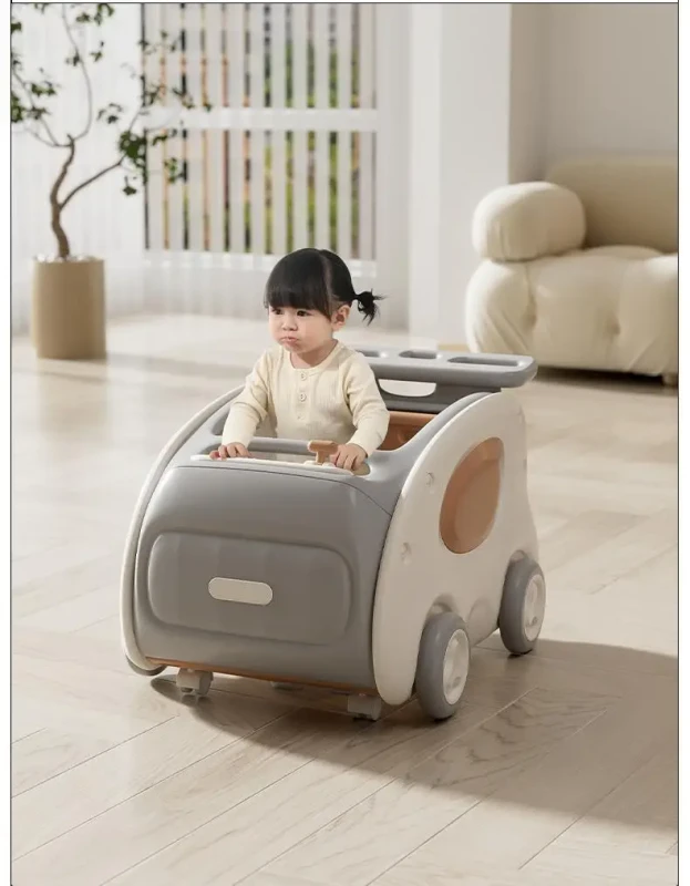 Children's Indoor Playground Toy Plastic Push and Ride On Slide Car for Kids