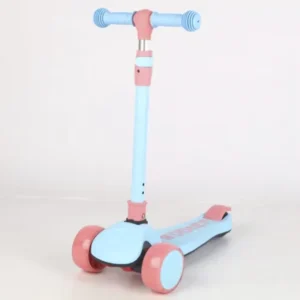 Children’s Modern Three-Wheel Scooter Seat Foldable 4-12 Years Plastic+Steel Cute Child Toy Outdoor Entertainment Multi-Function
