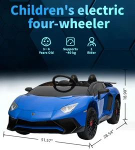 Children’s Off-Road Road Battery Operated Racing Ride-On Car Kids Riding Toy Electric R/C Car