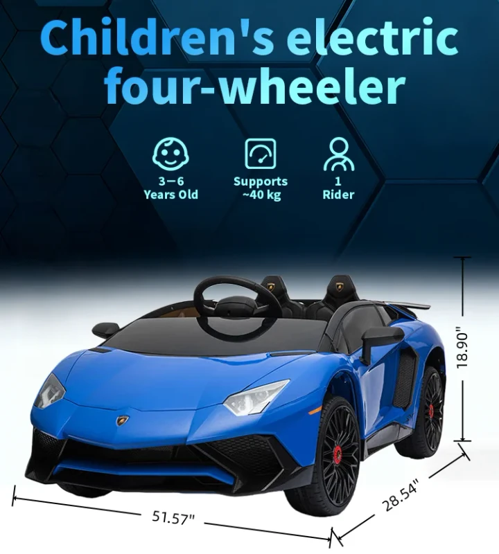 Children's Off-Road Road Battery Operated Racing Ride-On Car Kids Riding Toy Electric R/C Car