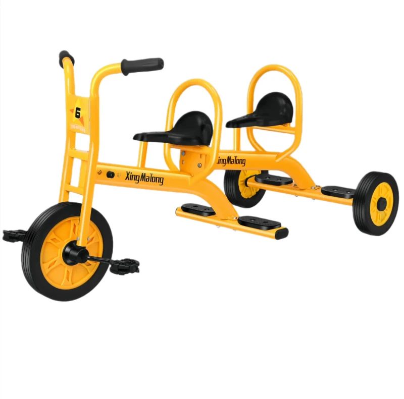 Children's Outdoor Pedal Toy Bicycle Double Tricycle for Kids