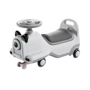 Children’s Outdoor Ride on Swing Car Toy with Music Plastic Toy for Ages 2 to 4 Years Old