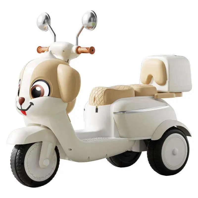 Children's Pedal Ride-On 3-Wheel Tricycle with Light Car Toys Plastic Toy for Kids 5 to 7 Years Old