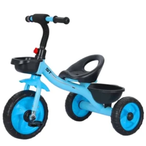 Children’s Pedal Tricycle Bike Plastic Toddler Stroller for Ages 1-3-6 Baby Push Bicycle for Outdoor Use