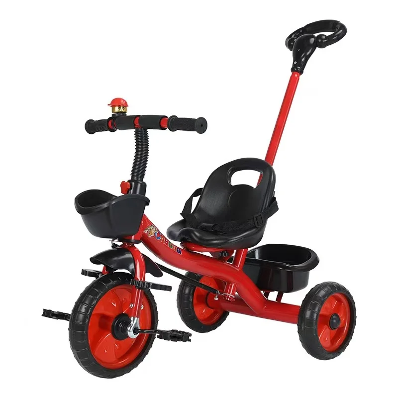 Children's Pedal Tricycle Large Kindergarten Stroller for 2 6 Year Olds Foot Pedal Control for Kids