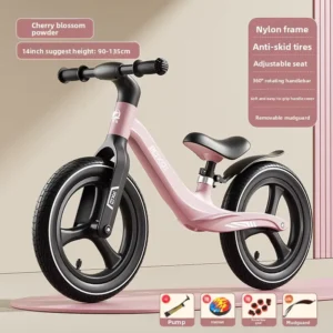 Children’s Pedless Balance Scooter Bike for 0 to 3 Years Old Two Wheel Metal Frame