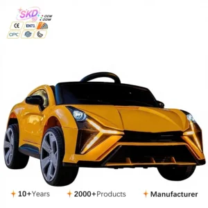 Children’s Plastic Electric Four-wheel Car for Boys and Girls Remote Control Charging Swing Seat for Babies to 1 8 Years