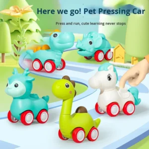 Children’s Plastic Push Toy Car 1:5 Scale Pull Back Inertia Educational Toy