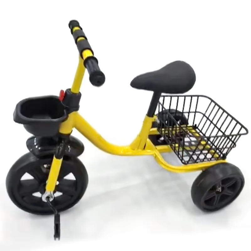 Children's Plastic Tricycle & Baby Bicycle 2-3-6 Years Old Kids Pedal with Replaceable Bucket Stroller