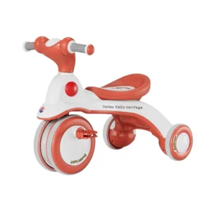 Children’s Plastic Tricycle Pedal Car for 1-6 Year Old Boys and Girls Push or Ride Toy Car