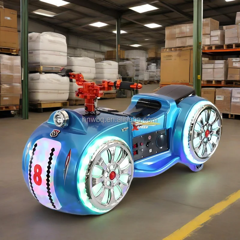Children's Ride-On Toy Big Eye Motorcycle Car Patrol Motorboat for Kids Battery Made of Durable Plastic for Playgrounds Park