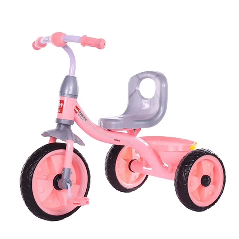 Children's Ride on Car Tricycle 2 to 4 Years Old 3 EVA Wheels Steel Frame Lightweight Safety Unisex