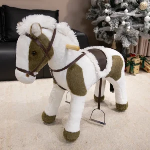 Children’s Rocking Horse Three in One Plush Seat Toy Riding Toy