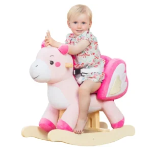 Children’s Rocking Horse Wooden Baby Rocking Chair First Birthday Gift