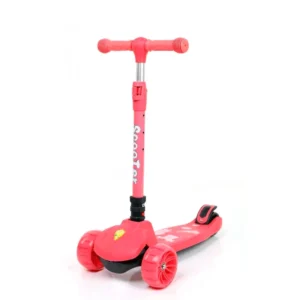 Children’s Scooter Adjustable Handlebar Foldable Kids Scooter Three LED Luminous Wheels Kid Kick Scooter for Children