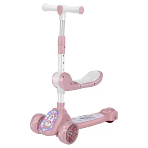 Children’s Scooter Can Sit and Slide Boys and Girls One-foot Folding 3-Wheel for High
