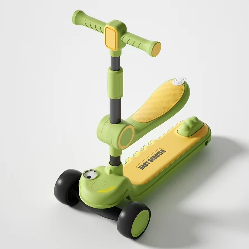 Children's Scooter Kids 3 Wheels 4 Adjustable Heights Kids' Kick Scooter Aluminum Kids Drift Scooter