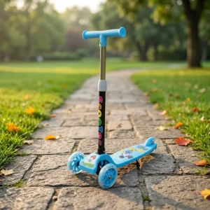 Children’s Scooter One Click Folding Ride On Walker with Flashing PU Wheels