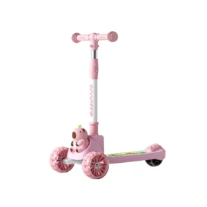 Children’s Scooter for Ages 3 12 All in one Tricycle with Foldable Design Rideable and Seatable with Lights and Music