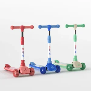 Children’s Scooters 3 in 1 3 wheel Flash Music Baby Scooters Folding Sit down Pedals Baby Slider
