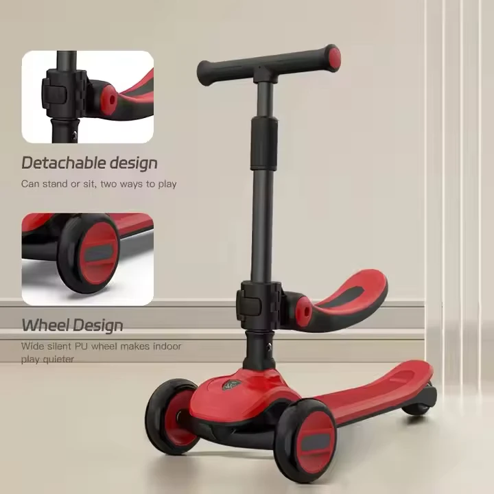 Children's Scooters Children's Scooters Folding Scooters and Foldable Three Wheeled Are Suitable