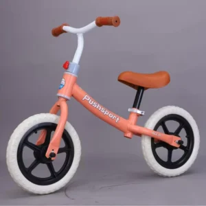 Children’s Self-sliding Aluminum Frame Balance Bike with 12″ Wheels and 75kg Load Capacity for 2-8 Years Boys & Girls