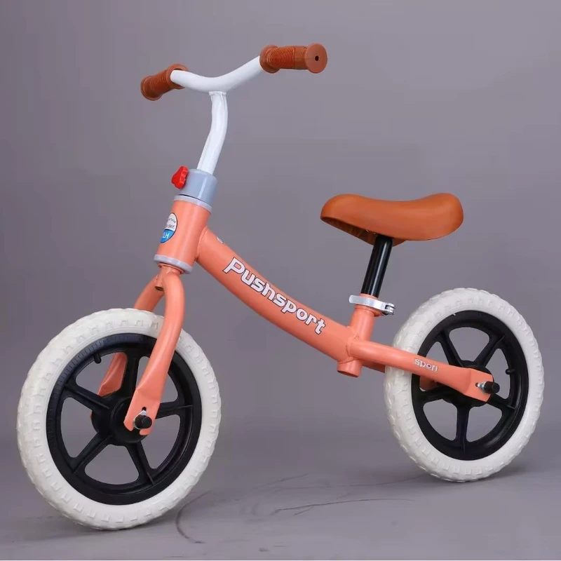 Children's Self-sliding Aluminum Frame Balance Bike with 12" Wheels and 75kg Load Capacity for 2-8 Years Boys & Girls