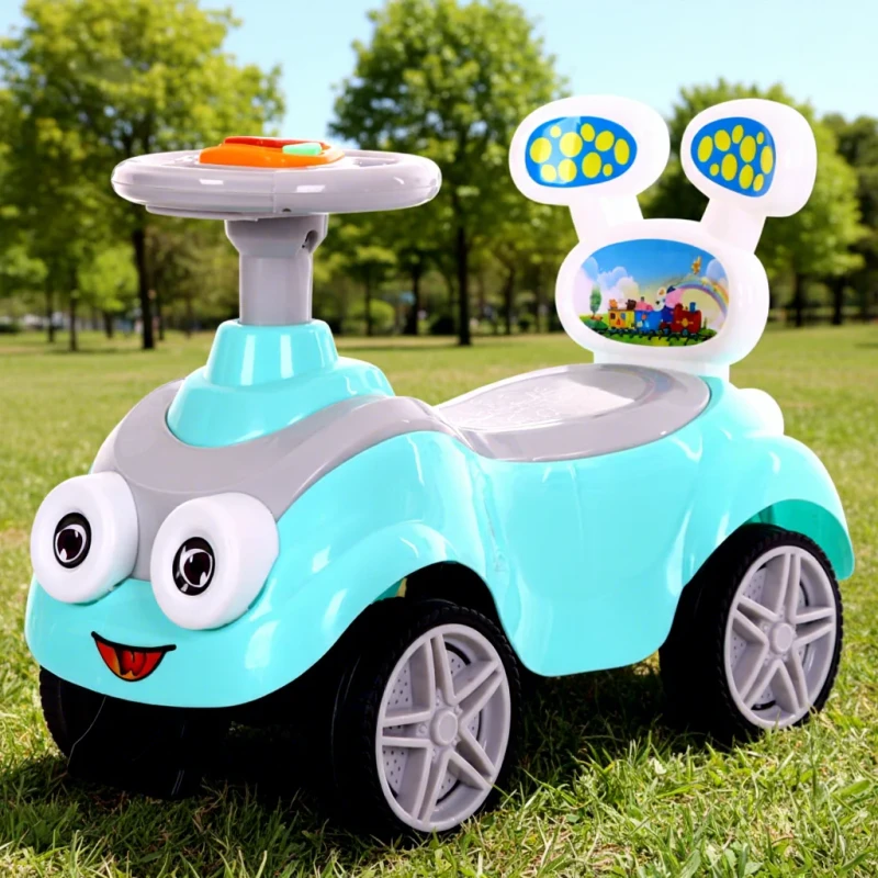 Children's Sliding Twist Car Four-Wheel Hand Push Sliding Balance Ride on Slide Car Can Sit 1 3 Years Old Baby Toy Walker