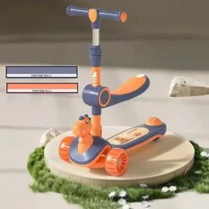 Children’s Three Wheel Scooter 1 3 6 8 Year Old Smart Sensor Type for Kids Pedal Car and Slippery Ride for Boys and Girls
