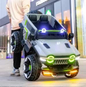 Children’s Toy Car Electric Ride On Vehicle with Remote Control MP3 Player LED Lights Safe and Durable Design for Kids Age 2-6