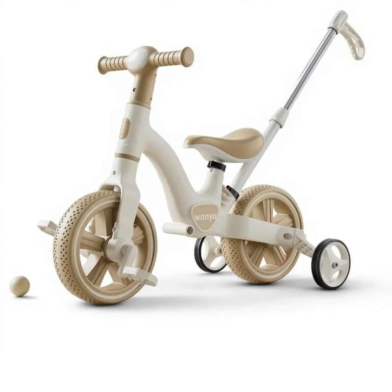 Children's Tricycle Balance Bike 2 4 Years Old Pedal Multi functional Four in One Dual Use Metal Model 06