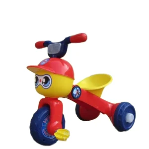 Children’s Tricycle Bicycle Pikachu with Music and Lights Plastic 2-4 Years Old Baby Infant